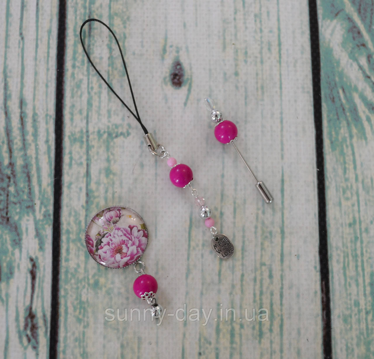 Комплект аксесуарів для вишивки "Зроблено з любов'ю", фото 1