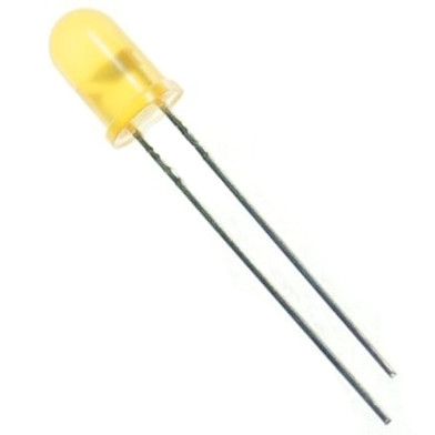 5mm светодиод оранжевый в желтом корпусе 2.0-2.2 V - фото 1 - id-p323135294