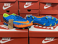 Бутсы Nike Mercurial синие Найк Меркуриал копы найк футбольная обувь найк футбольные бутсы обувь для футбола