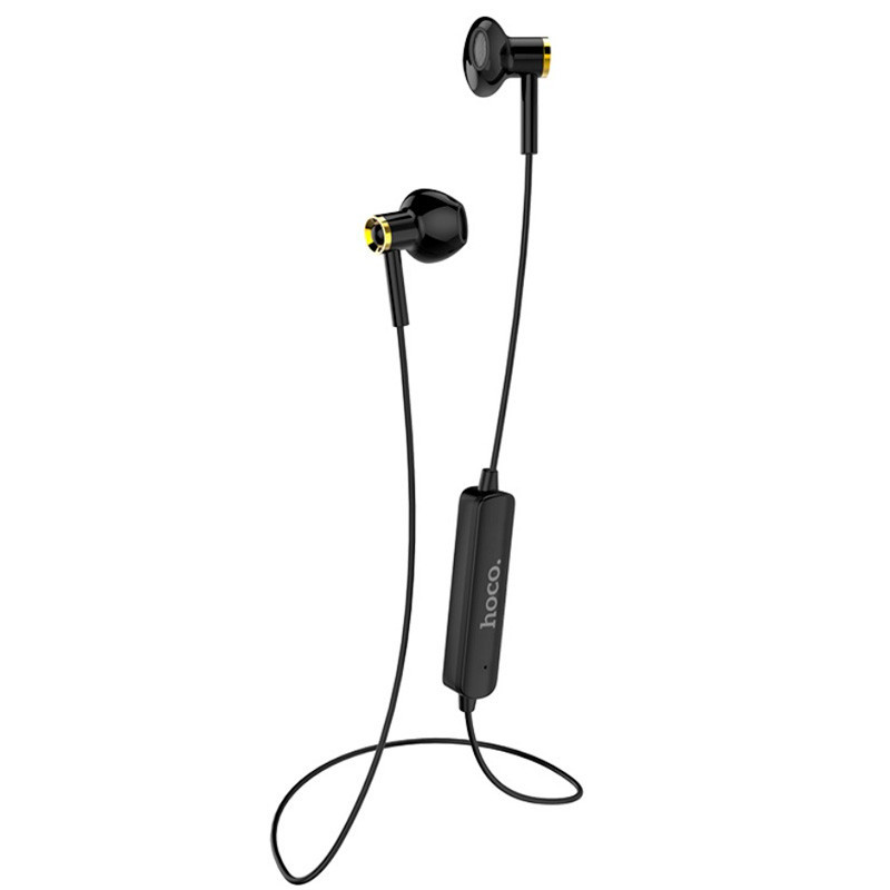 Hoco бездротові навушники Bluetooth, спортивні, вакуумні, чорні