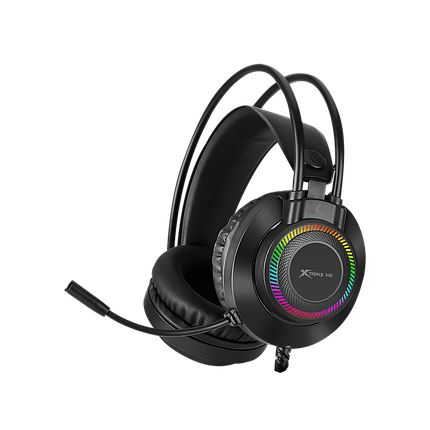 XTRIKE ME ігрові навушники з мікрофоном та RGB підсвічуванням, чорні, фото 2