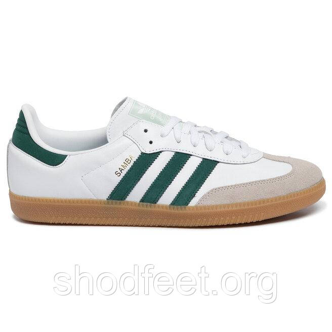 Кросівки Adidas Samba White Green, фото 1
