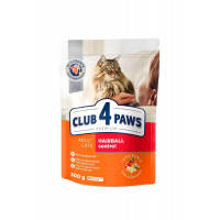 Сухой корм для кошек Club 4 Paws Премиум. С эффектом выведения шерсти 300 г (4820083909313)