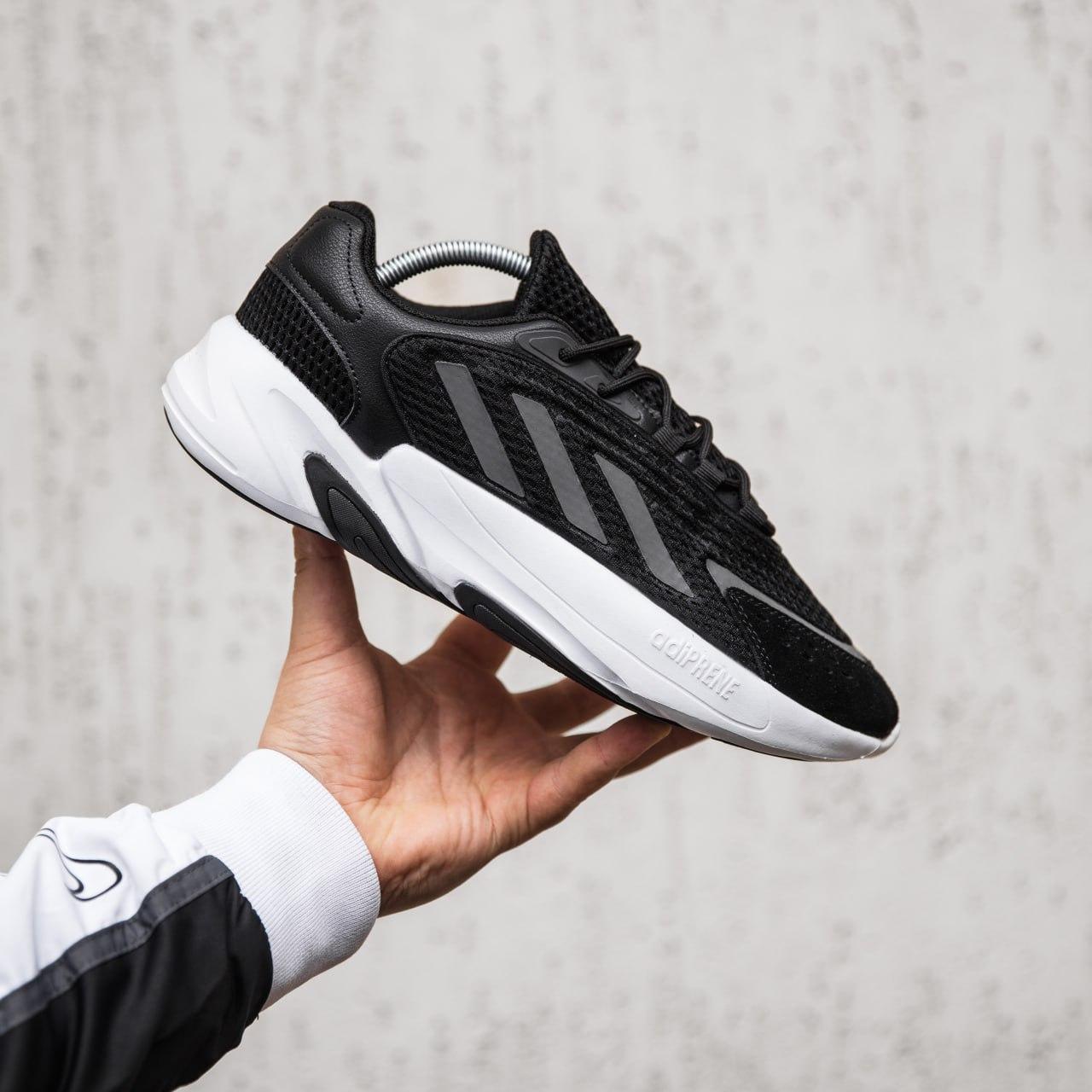 Кросівки чоловічі чорні Adidas Ozelia Black White (12584)