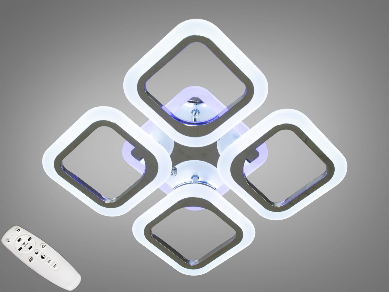 Люстра з діммером і кольоровою підсвіткою AS8060/4HR LED 3color dimmer