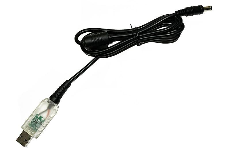 Переходник на 9v (max 5a, 45w) 6.0x4.4 or 6.5x4.0mm (+pin) 1.2m з USB Type-A (male) Quick Charge QC тригер (A - фото 2 - id-p1871661962