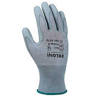 Захисні рукавички / робочі перчатки Долоні 4570 трикотажні з поліуретановим покриттям, неповний облив, розмір 8 (Doloni)