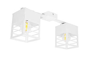 Люстра лофт MSK Electric Urban на два плафони біла NL 2310-2 WH