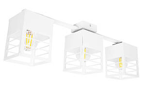 Люстра лофт MSK Electric Urban на три плафони біла NL 2310-3 WH