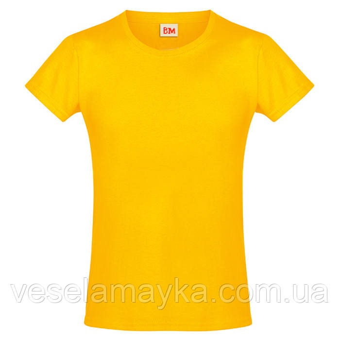 Жовта футболка для дівчаток (Преміум)