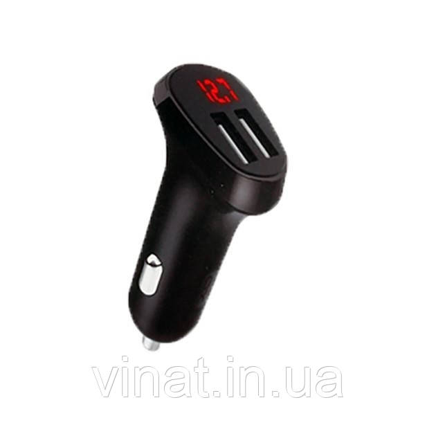 Автомобільний зарядний пристрій XO CC21 Black