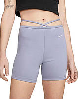 Велосипедки женские Nike W NSW EVRDY MOD HR BIKE SHORT фиолетовые DV7928-519