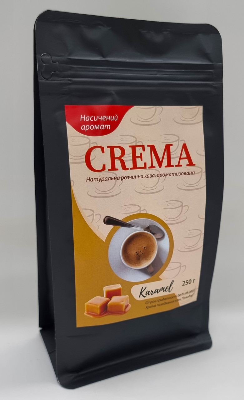 Розчинна кава Crema з ароматом "Карамель" 250 г