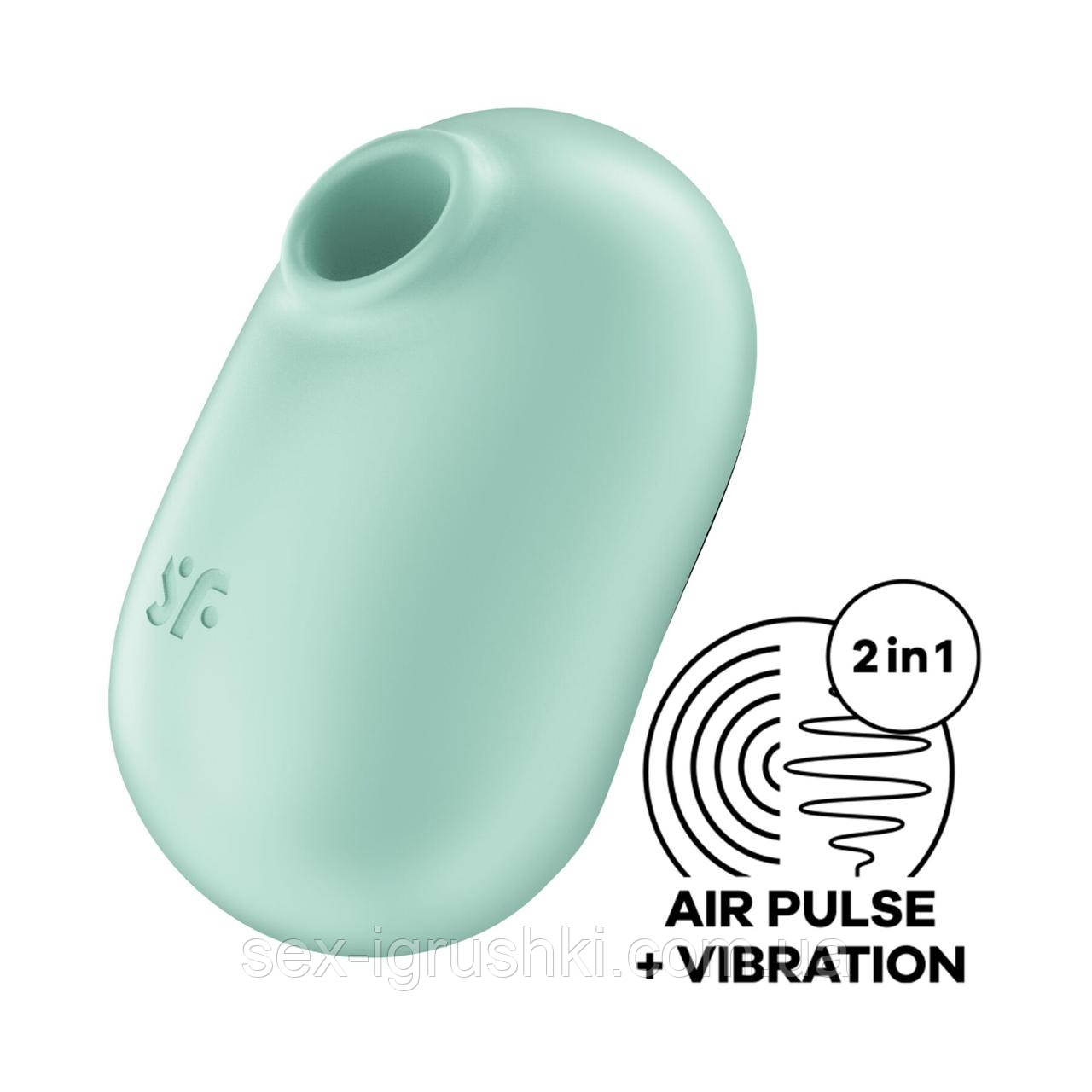Вакуумний стимулятор із вібрацією Satisfyer Pro To Go 2 Mint SO7795