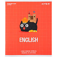 Комплект предметных тетрадей Kite Cat Английский язык, линия 48 листов 8 шт K23-240-18_8pcs