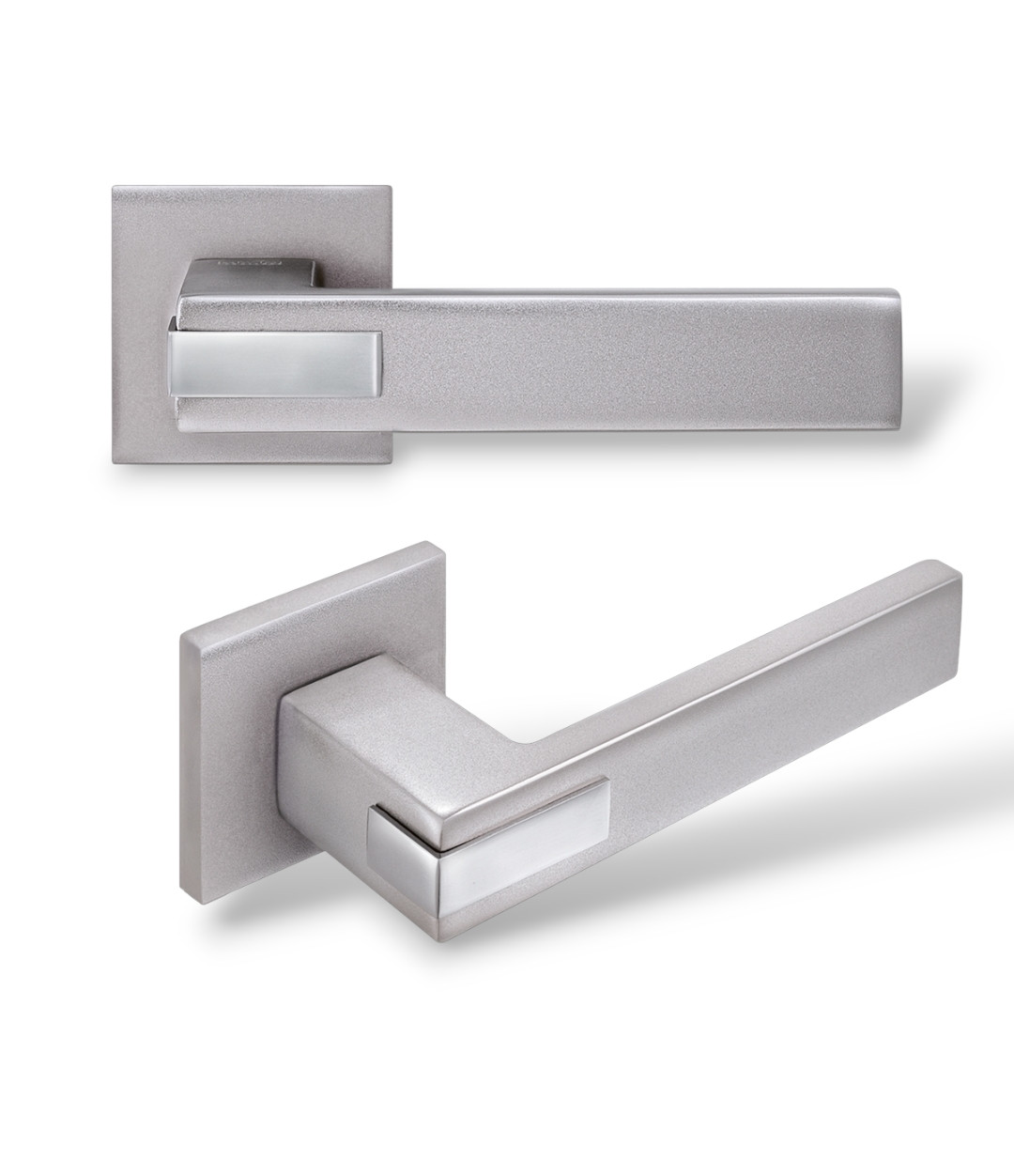 Ручки для дверей MVM Z-1320/E20 BN/SBN чорний нікель/матовий чорний нікель, фото 1