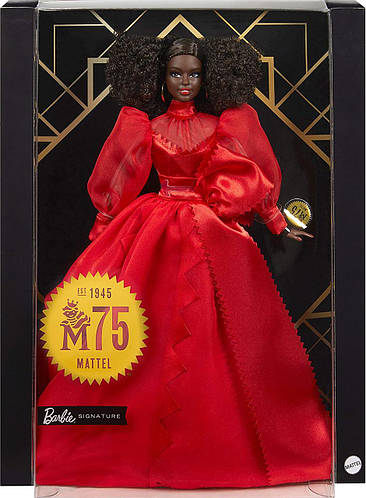 75 Mattel Barbie Collector 75th Anniversary Doll in Red Chiffon Gown Brunette ID 7363555353852517976 4170 Prom.ua