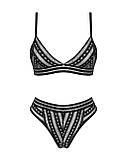 Комплект білизни Obsessive Natilya 2-pcs set M/L, black, бюстгальтер, трусики SO7718, фото 4
