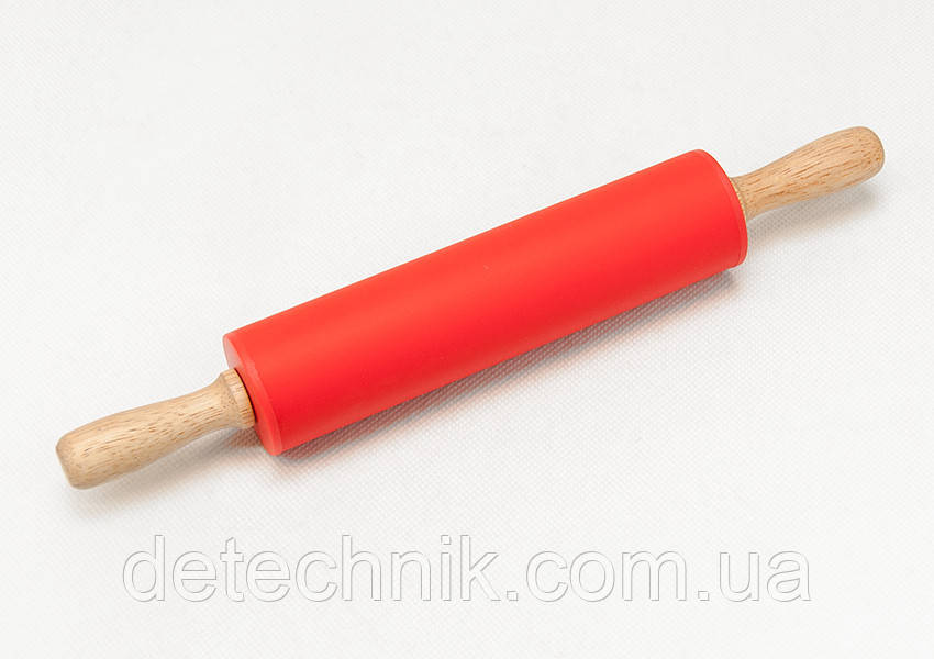 Скалка силіконова червона Hua You B1140