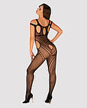 Бодістокінг Obsessive Bodystocking G322 S/M/L, фантасмагорично-силуетний крій SO7242, фото 5