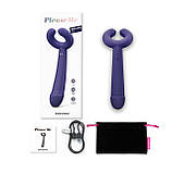 Вібратор для пар Love To Love PLEASE ME - MIDNIGHT INDIGO з трьома моторами, гнучкий SO7387, фото 5