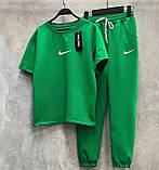 Жіночий спортивний костюм двонитка 42-44,46-48 зелений, чорний, малина, беж,бузковий, фото 4