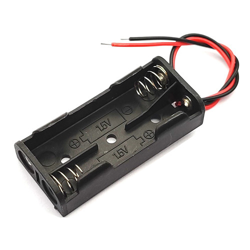 Отсек для 2 батарей AAA, 3Р’ Р±РѕРєСЃ кейс СЃ проводами, Arduino, фото 1