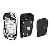 Викидний ключ, корпус під чип, 3 кн, Peugeot, ніша CE0523, VA2, NEW, фото 3