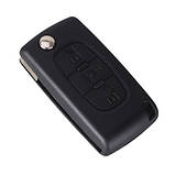 Викидний ключ, корпус під чип, 3 кн, Citroen, ніша CE0523, фото 2