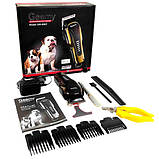 Машинка для стриження тварин бездротова акумуляторна Geemy GM-6063, фото 2