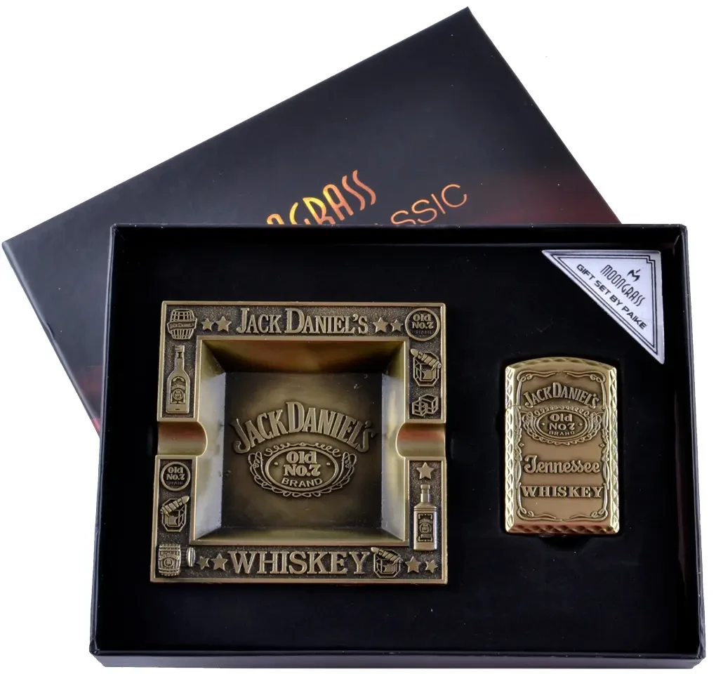Подарунковий набір 2в1 Попільничка та запальничка "Jack Daniels"