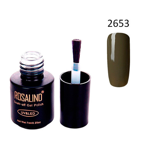 Гель-лак для ногтей маникюра 7РјР» Rosalind, шеллак, 2653 кварцевый, фото 1