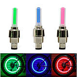 Светодиодная подсветка колес велосипеда, авто РЅР° ниппель, пара, фото 2