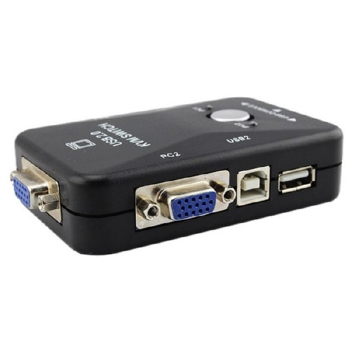 KVM-свіч перемикач, 2 порти, VGA USB