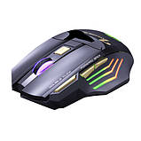 Беспроводная мышка, 2.4ГГц Рё Bluetooth, РђРљР‘ подсветка, iMice GW-X7, черная, фото 2
