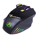 Беспроводная мышка, 2.4ГГц Рё Bluetooth, РђРљР‘ подсветка, iMice GW-X7, черная, фото 3