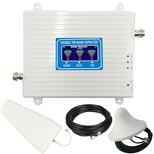 GSM-репітер 3 діапазони 900 1800 2100, підсилювач зв'язку 3G 4G LTE, фото 1