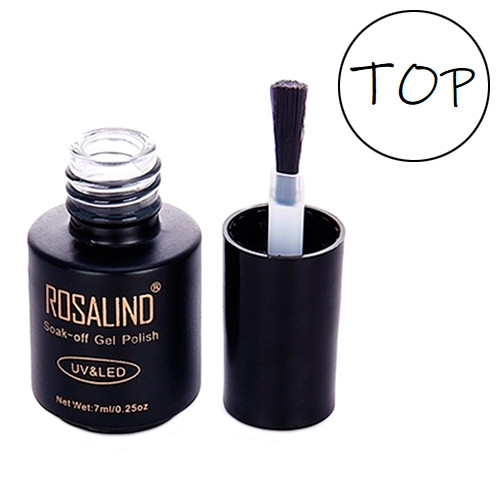 Фінішне топове покриття фініш топ для гель-лаку шелаку Rosalind 7 мл, фото 1