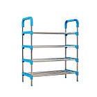 Полиця для взуття Shoe Rack чорного кольору на 4 ЯРУСА, фото 4