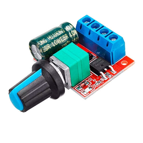 ШІМ регулятор швидкості мотора DC 4.5-35 В 5 А Mini PWM обертів 0-100%, фото 1