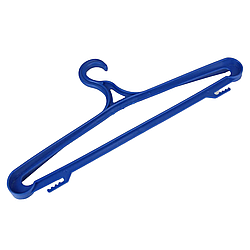 Плечики для одягу Посилені 42 см із пластиковим гачком, різнокольорові