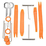 Набор съемников пистонов 12шт, обшивки салона, панелей, магнитол, фото 2