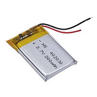 Акумулятор 402030 Li-pol 3.7 В 200 мА·год для RC моделей GPS MP3 MP4