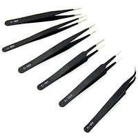 Набір пінцетів 6 шт. антистатичні антимагнітні, ESD 10 11 12 14 15