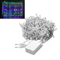 Р“РёСЂР»СЏРЅРґР° СЃРІРµС‚РѕРґРёРѕРґРЅР°СЏ РЅРѕРІРѕРіРѕРґРЅСЏСЏ С†РІРµС‚РЅР°СЏ Р’РѕРґРѕРїР°Рґ 200 LED 2 x 2Рј