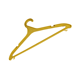 Плечики для одягу стандарт 43 см з пластиковим гачком, різнокольорові