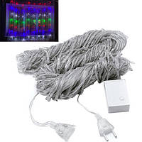 Р“РёСЂР»СЏРЅРґР° СЃРІРµС‚РѕРґРёРѕРґРЅР°СЏ РЅРѕРІРѕРіРѕРґРЅСЏСЏ С†РІРµС‚РЅР°СЏ Р’РѕРґРѕРїР°Рґ 360 LED 3 x 2Рј