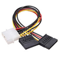 РџРµСЂРµС…РѕРґРЅРёРє IDE Molex - 2x Sata 15pin РґР»СЏ РїРёС‚Р°РЅРёСЏ Р¶РµСЃС‚РєРёС… РґРёСЃРєРѕРІ