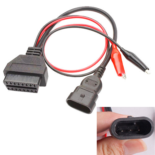 Перехідник з OBD2 16pin мама на Fiat Alfa Romeo Lancia Chery 3pin тато, фото 1