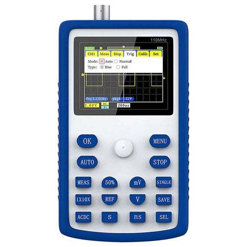 Осцилограф 1кан 110МГц 500МС/с 2.4"РК 3000мАг, FNIRSI 1C15, фото 1